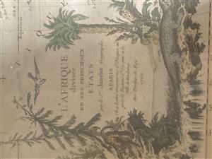 200 Year old antiques map