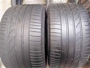 2 X 315/35/20 Bridgestone Runflat tyres for a BMW X5 & X6