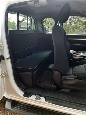 Extended cab back seat foam cushion