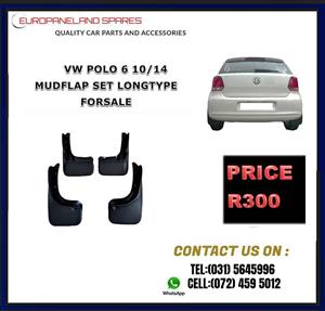 VW Polo 6 Hatchback (2010–2014) Mudflaps for sale Long Type  