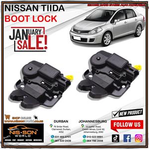 NISSAN TIIDA BOOT LOCK
