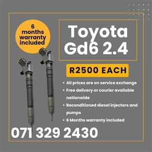 TOYOTA GD6 2.4 INJECTORS FOR SALE WITH WARRANTY
