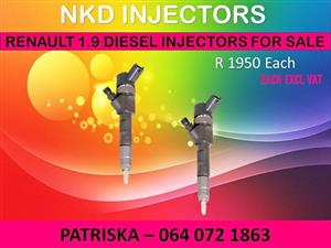 DIESEL INJECTORS NEW OR RECON ON RENAULT 1.9 FOR SALE