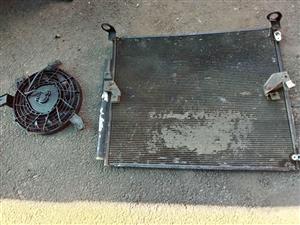 2003 Toyota Prado 120 series Aircon condenser and fan