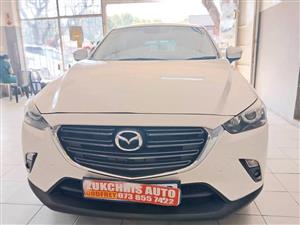 2025 MAZDA CX3 2.0 SKYACTIVE AUTOMATIC PETROL  WHITE COLOUR  SPARE KEY CLOTH SEATS R156,000
