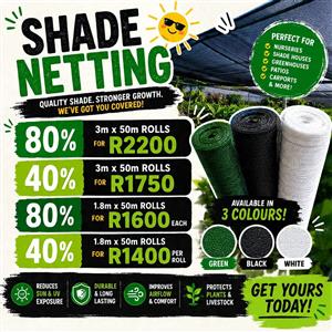 Shade netting