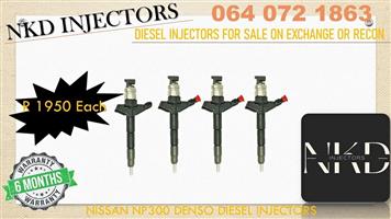 NISSAN NP300 DIESEL INJECTORS FOR SALE OR SERVICE EXCHANGE OR TO RECON