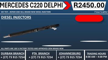 Mercedes C220 Delphi Diesel Injectors 