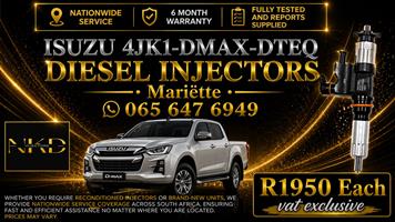 6 MONTHS WARRANTY ISUZU 4KJ1 DTEQ DIESEL INJECTORS