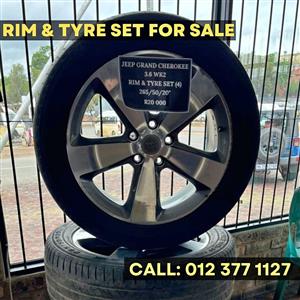 JEEP GRAND CHEROKEE 3.6 WK2 RIM & TYRE SET 265/50/20" FOR SALE