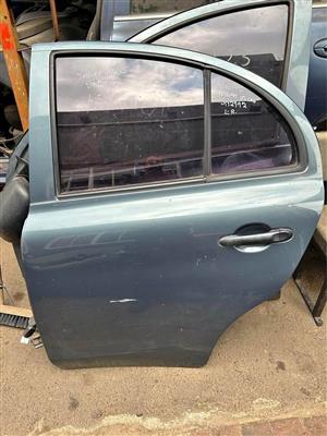 Nissan Micra 2012  Rear Back Doors Available @Circle 7 Used Parts Call Or WhatsApp