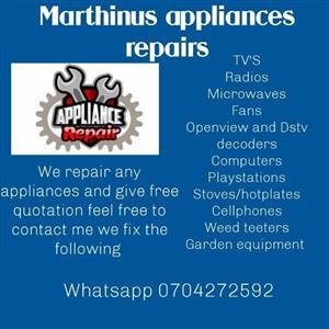 Marthinus applainces repairs 