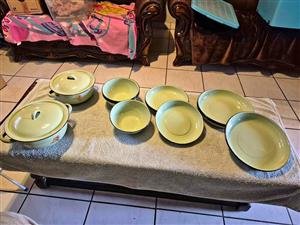 Complete Enamel dinner set