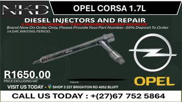 Opel Corsa 1.7L Diesel Injectors on Recondition
