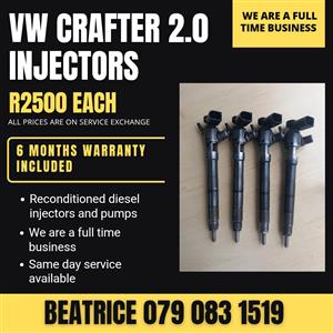 VW CRAFTER 2.0 INJECTORS FOR SALE WITH WARRANTY 