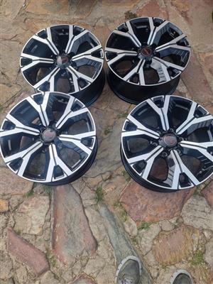 A set of 18inch new generation Isuzu mags . Will only fit latest Isuzu and Ford 