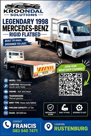 1998 Mercedes-Benz Rigid Flatbed 1.5 ton