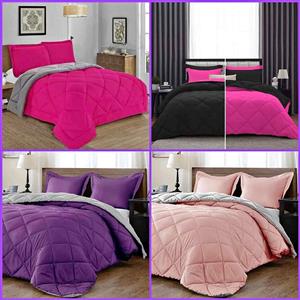 Reversible Comforter Set Queen Size