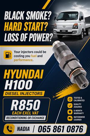 DIESEL INJECTORS FOR SALE FOR HYUNDAIH100