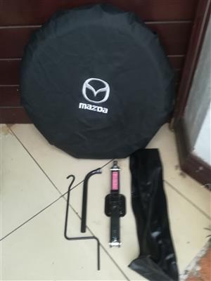 Mazda MX5 Roadster 4 Hole Space Saver Spare Wheel kit with Cover with Tools