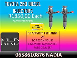 TOYOTA 2KD COMMON RAIL DIESEL INJECTORS FOR SALE