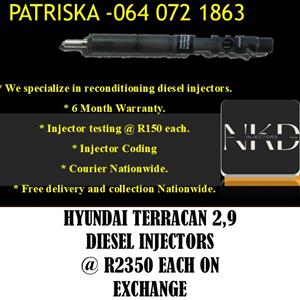 HYUNDAI TERRICAN 2,9 DIESEL INJECTORS FOR SALE 