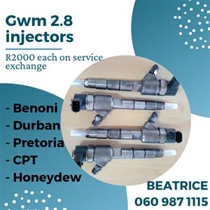 Gwm 2.8 diesel injectors for sale with warranty 