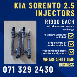 KIA SORENTO 2.5 INJECTORS FOR SALE WITH WARRANTY 