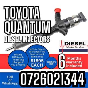 Toyota Quantum diesel injectors for sale