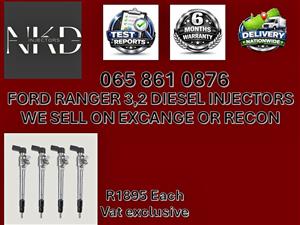FORD RANGER 3,2 DIESEL INJECTORS FOR SALE - RECONDITIONED AND NEW BRITS