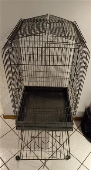 Parrot cage on stand