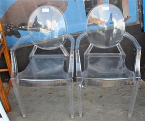 CLEAR PLASTIC CHAIR S065833A