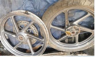 Honda ls 125 bike rims and tyre