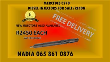 MERCEDES C270 DELPHI DIESEL INJECTORS FOR SALE - BRAND NEW