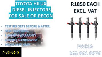 DIESEL INJECTORS FOR SALE FOR TOYOTA HILUX - NATIONWIDE
