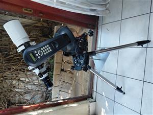 Sky-Watcher telescope with Celestron Nextstar SE wedge and tripod