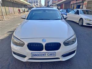 2016 BMW 118i PETROL, 3 SERIES, MANUAL, WHITE COLOR, MILEAGE 95000KM
