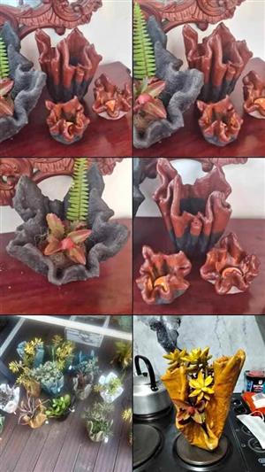 Handmade Cement Flower Pots