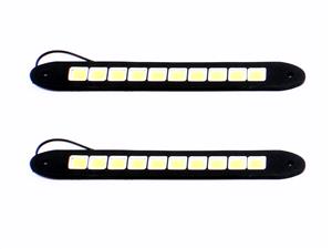 Unviersal DRL COB LED Stripe Lights (26x3cm) - pair