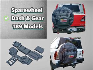 Dashcovers, Gear & Sparewheel, Toolbags, Armrests & 4x4 Canvas