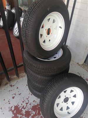 Trailer rims on sell size 13 and 4 holes 