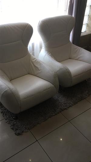 Full Genuine Leather Single Couches - Collectors Items
