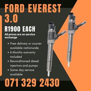 FORD EVEREST 3.0 INJECTORS FOR SALE WITH WARRANTY 