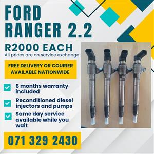 FORD RANGER 2.2 INJECTORS FOR SALE WITH WARRANTY 