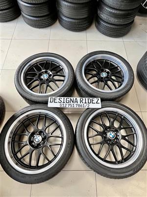 OEM BMW CSL STYLE MONOBLOCK 19' WHEELS - FRONT ET35 8.5J - REAR ET27 9.5J - AVAILABLE.