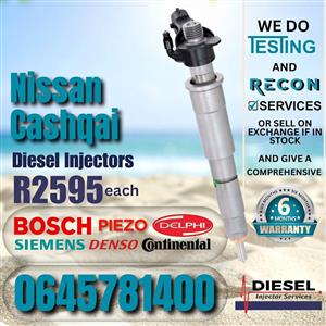 Nissan Cashqai diesel injectors for sale