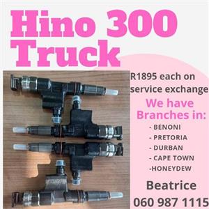Hino 300 Truck injectors for sale with warranty 
