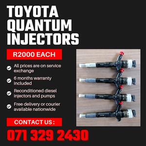 TOYOTA QUANTUM INJECTORS FOR SALE WITH WARRANTY INCLUDED 
