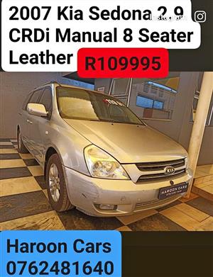 2007 Kia Sedona 2.0 CRDi Manual 8 Seater