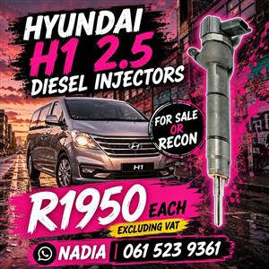 HYUNDAI H1 2,5 DIESEL INJECTORS FOR SALE OR RECON